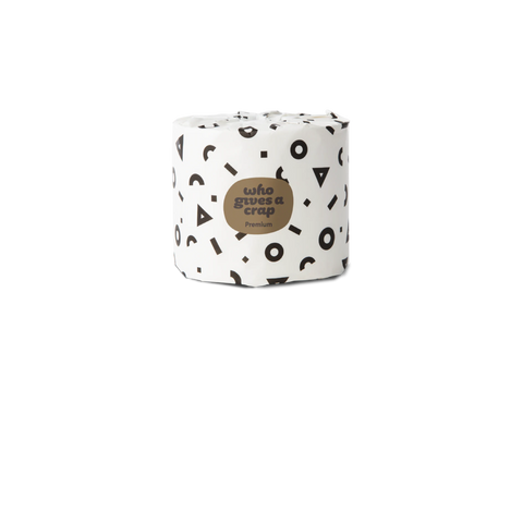 single roll Who Gives A Crap premium toilet paper double length