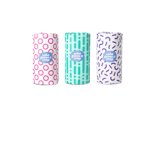 3x rolls Who Gives A Crap recycled paper towel