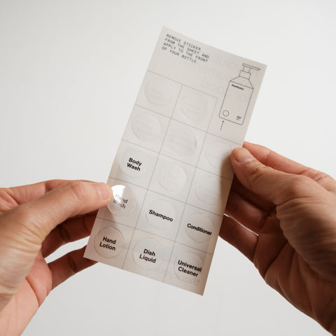 Thankyou Forever Bottle Sticker Sheet