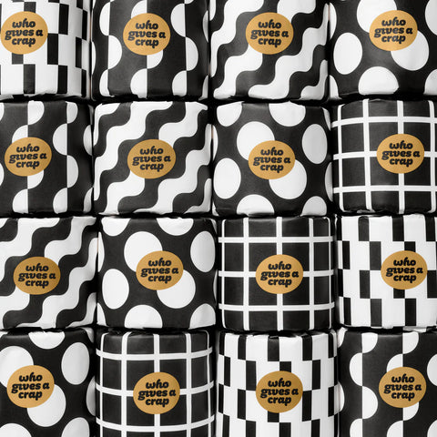 Who Gives A Crap 100% Bamboo Toilet Paper – 48 Double Length Rolls