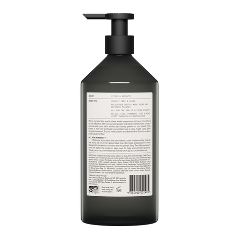 Thankyou Body Wash 1L x 3 - Botanical Lemon Myrtle & Oat Milk