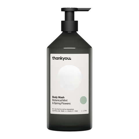 Thankyou Body Wash 1L x 3 - Botanical Mint & Spring Flowers
