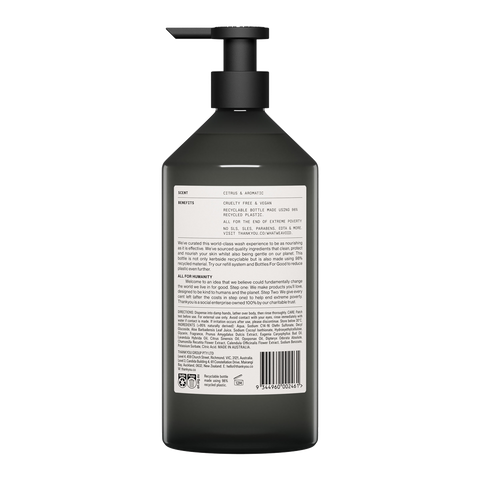 Thankyou Body Wash 1L x 3 - Botanical Sweet Orange & Almond