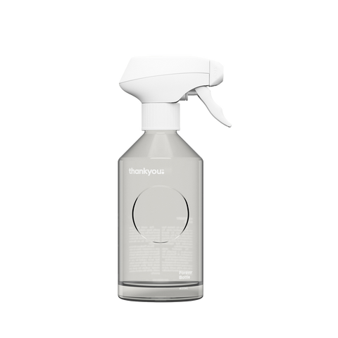 Thankyou Forever Bottle 400ml Clear Glass Trigger