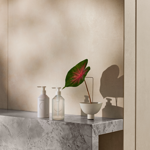 Thankyou Forever Glass Bottles on bench top