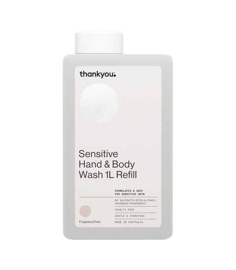 Thankyou Hand & Body Wash Refill 1L x 3 - Sensitive