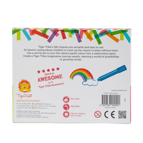 Tiger Tribe - Silk Crayons - set of 8
