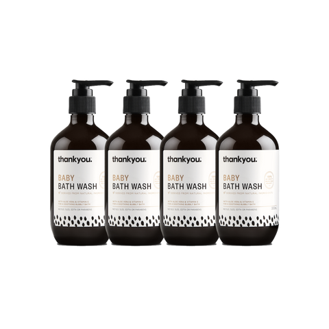 Thankyou baby bath wash 300ml x4
