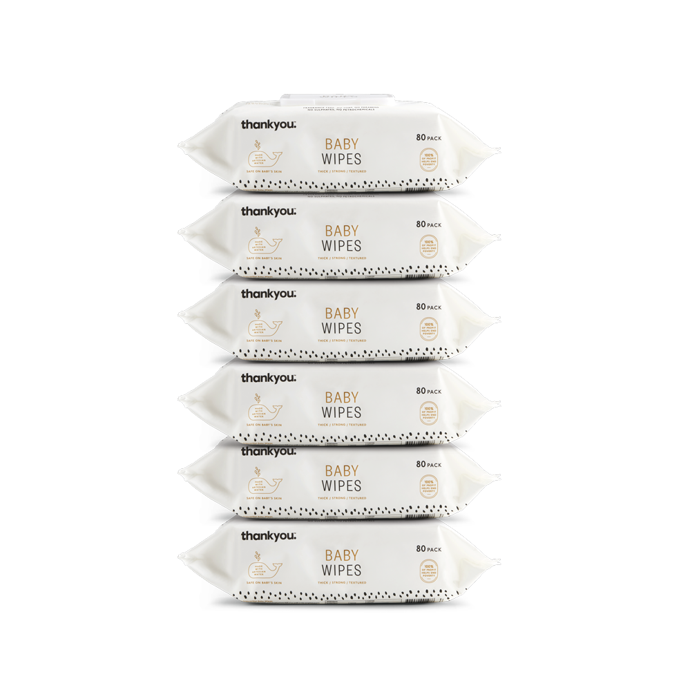 Thank You Baby Wipes 80 Pack x6 Kind Regards