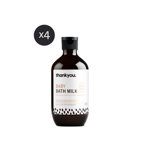 Thankyou baby bath milk 300ml x4