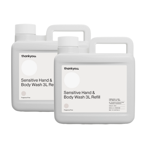 Thankyou Hand & Body Wash Refill 3L x 2 - Fragrance Free