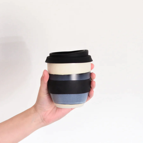 KW Ceramics Stormy Blue 12oz Reusable Cup