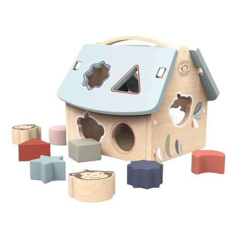 Speedy Monkey - House Shape Sorter with 8 blocks