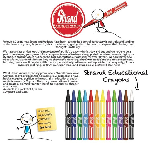 Strand Crayons information tile