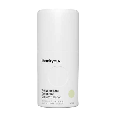 Thankyou Antiperspirant Deodorant 50ml x 4 - Cypress & Cedar