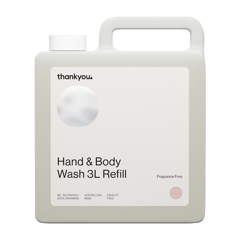 Thankyou Hand & Body Wash Refill 3L x 2 - Fragrance Free