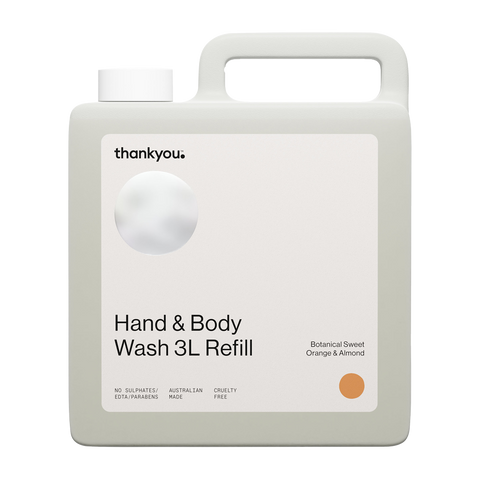 Thankyou Hand & Body Wash Refill 3L x2 - Botanical Sweet Orange & Almond