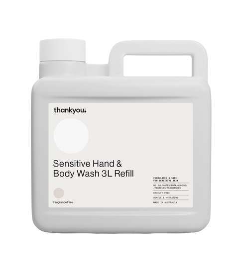 Thankyou Hand & Body Wash Refill 3L x 2 - Fragrance Free
