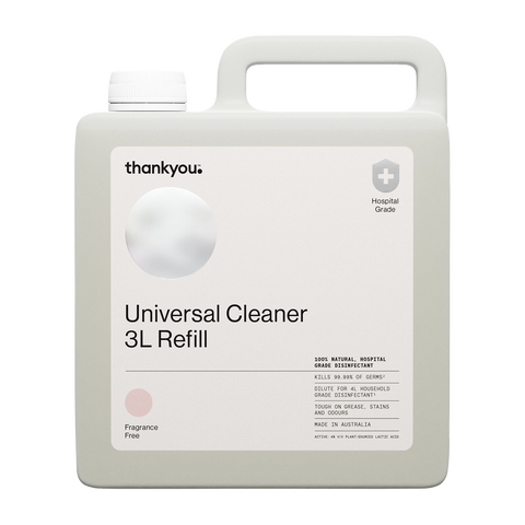 Thankyou Universal Cleaner 3L Refill x2 - Fragrance Free
