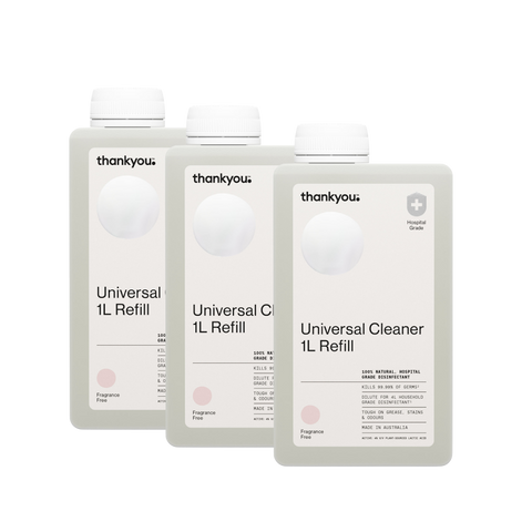 Thankyou Universal Cleaner 1L Refill x 3 - NEW Fragrance Free