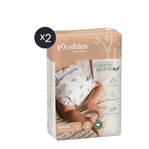 Tooshies Nappies Size 2 x 2