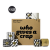 Who Gives A Crap 100% Bamboo Toilet Paper – 48 Double Length Rolls