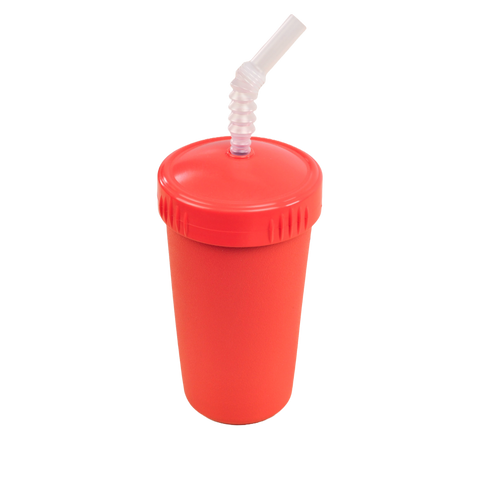 Re-Play Straw Cup with Reusable Straw red