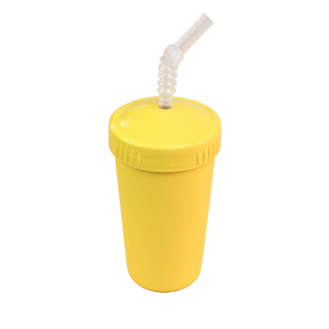 Re-Play Straw Cup with Reusable Straw yellow