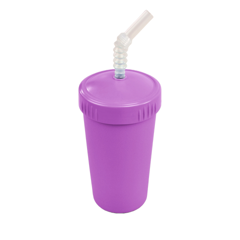 Re-Play Straw Cup with Reusable Straw purple