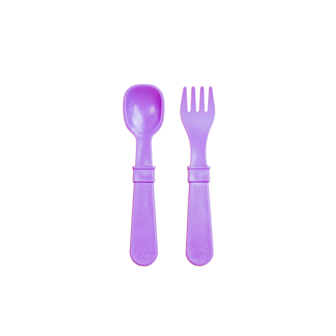 Re-Play Forks and Spoons - 4 of each purple