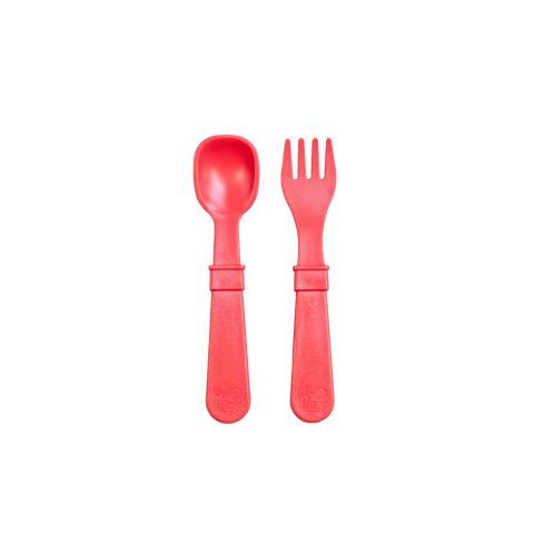 Re-Play Forks and Spoons - 4 of each red