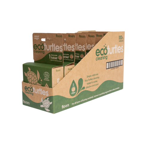 Carton of 8 eco turtle floor tablets