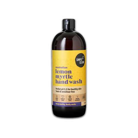 Simply Clean Lemon Myrlte Hand Wash 1L single bottle