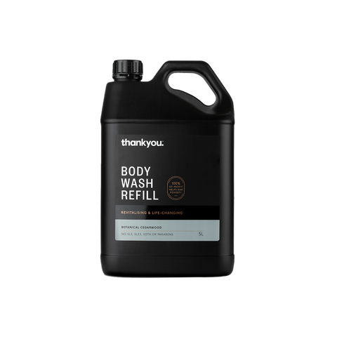 Thankyou body wash refill 5L cedarwood