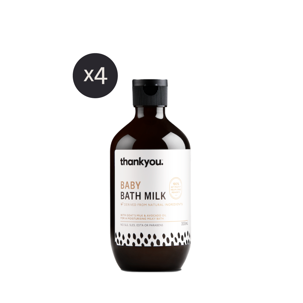 Thankyou Baby Bath Milk 300ml x4 Kind Regards